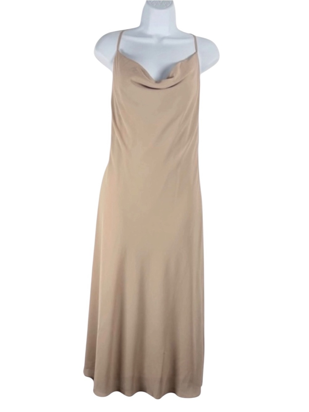 NWT Show Me Your Mumu Bridesmaid Maxi Dress Taupe Cowl Neck Size M